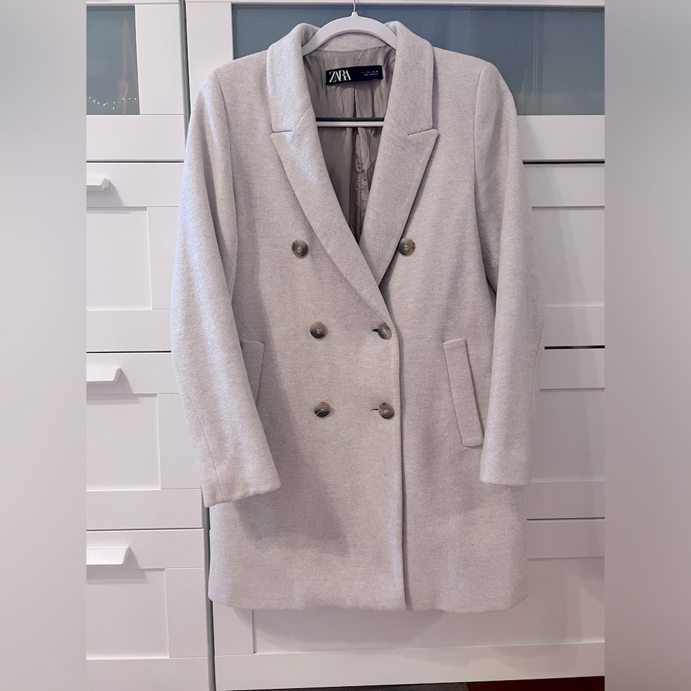 Zara Double-Breasted Pea Coat | Size S